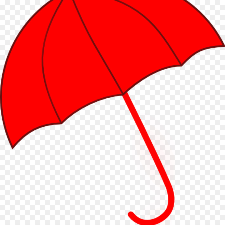 Зонт красный нарисованный