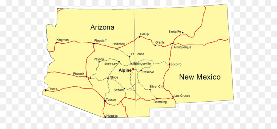 Карта штатов arizona