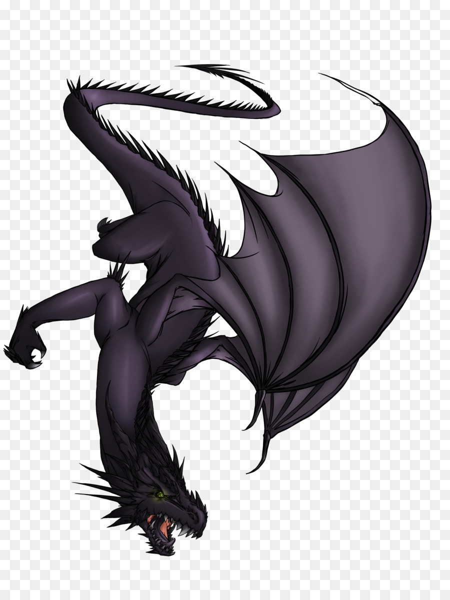 Дракон，фиолетовый PNG