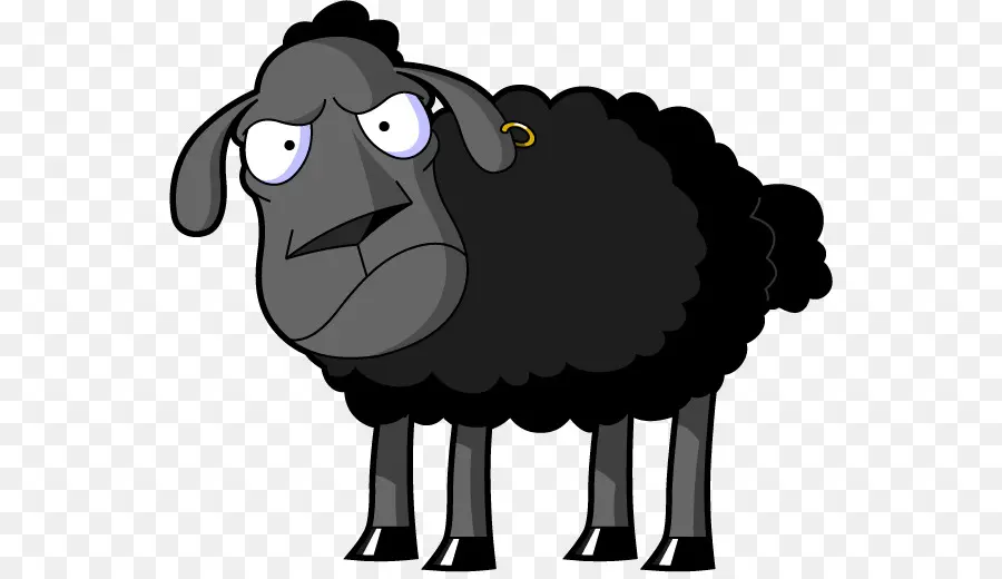овцы，Черная овца PNG