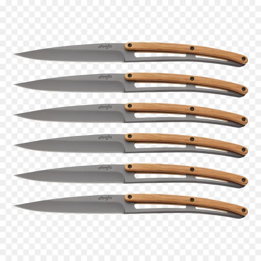 Нож，шкаф 6 ножей Deejo 2fb012 PNG
