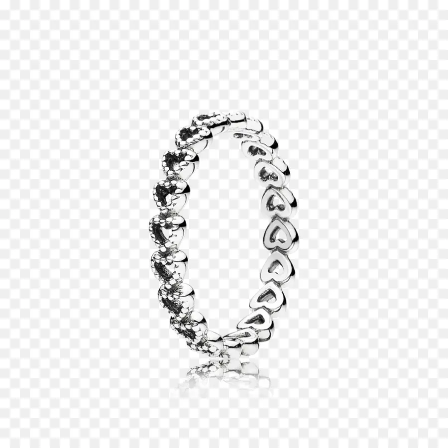 Pandora Openwork Linked Love Ring，Пандора PNG