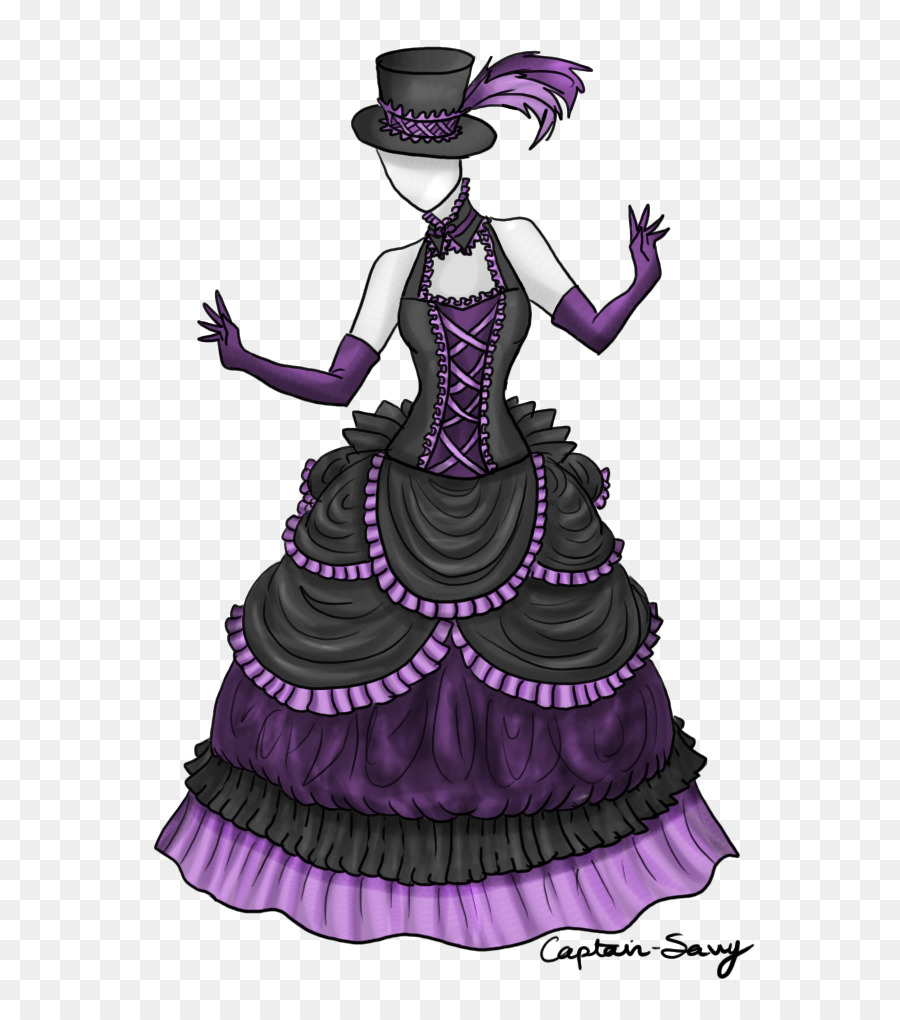 платье，фиолетовый PNG