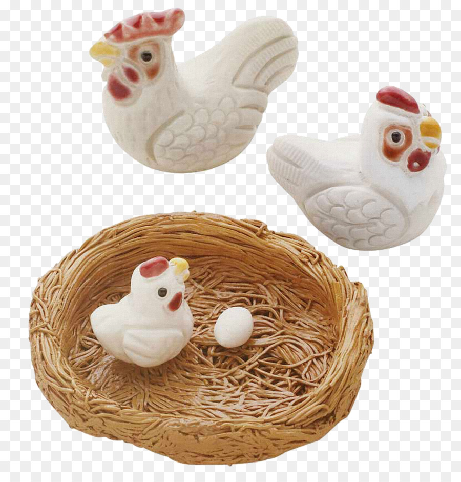 Курица，Пасхальное яйцо PNG