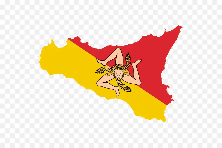 Сицилия，флаг Сицилии PNG