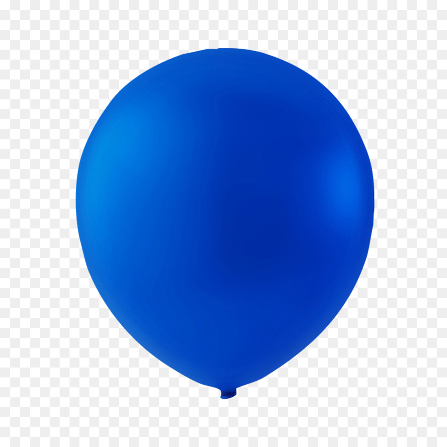 Синий шарик на прозрачном фоне