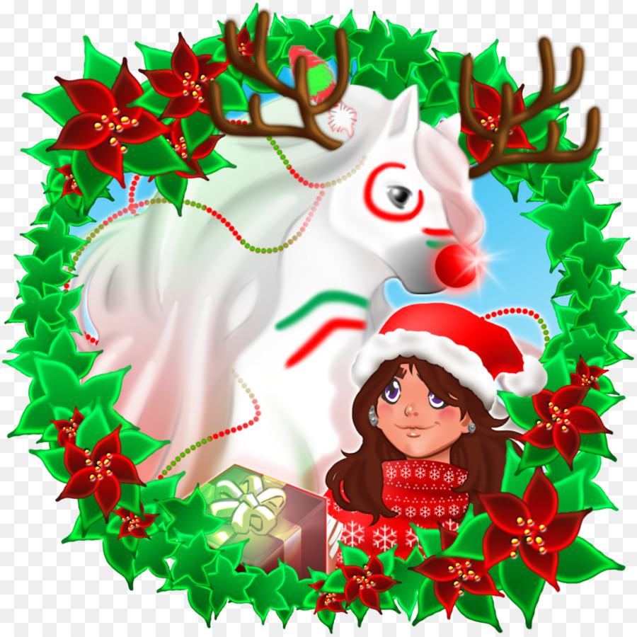 Рождественская елка，Reindeer PNG