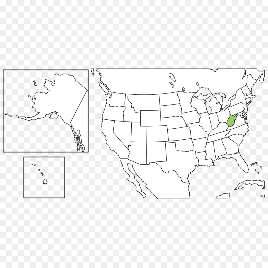 штат США，карте PNG