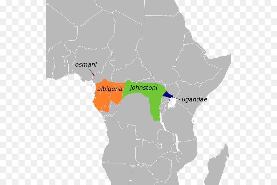 карте，Млекопитающие Африки PNG