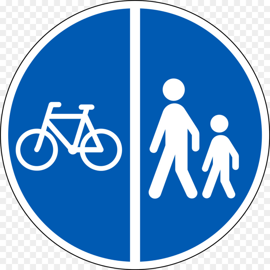Знак пешеходная и велосипедная дорожка