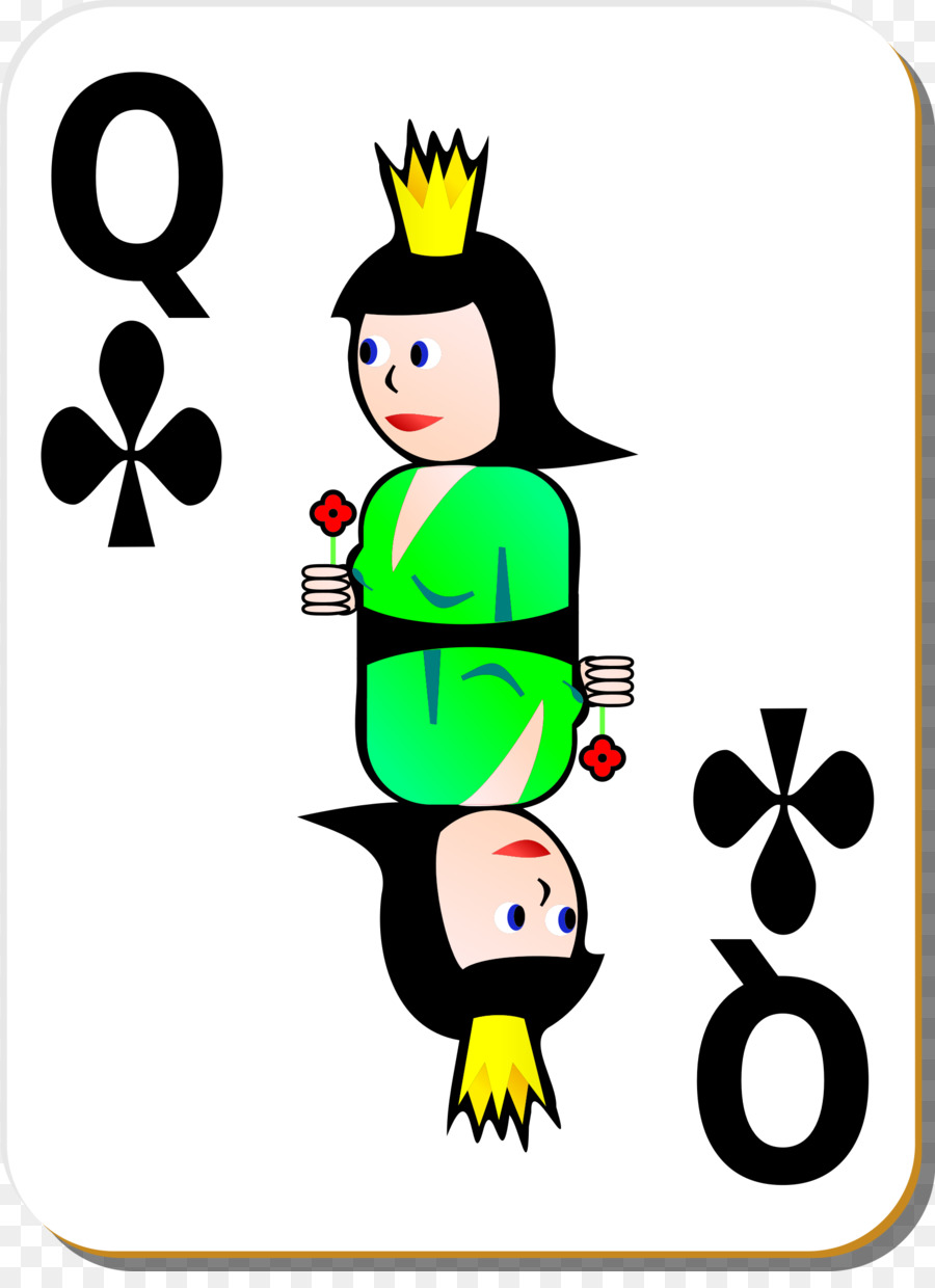 королева，игральная карта PNG