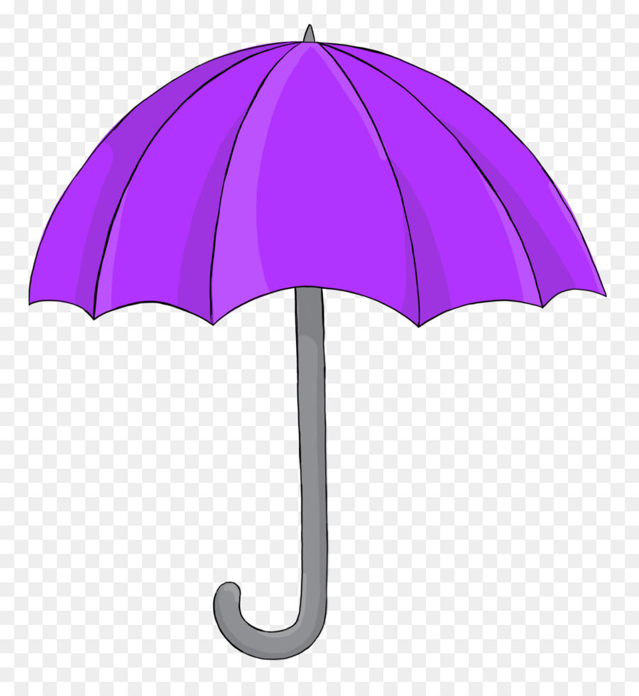 Зонтик，фиолетовый PNG