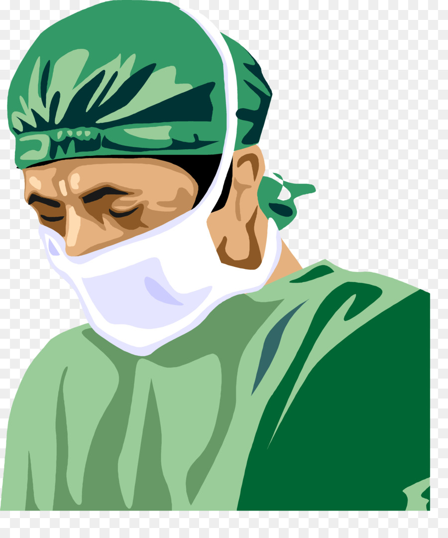 Хирург на прозрачном фоне