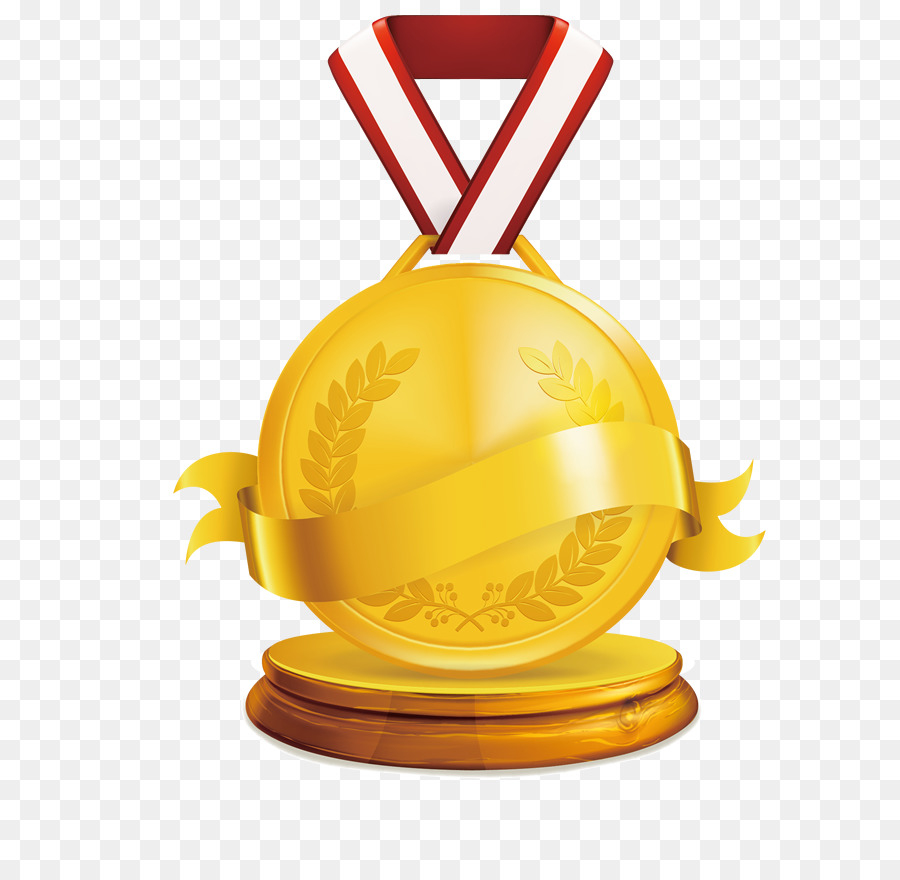 Медаль，Золотая медаль PNG