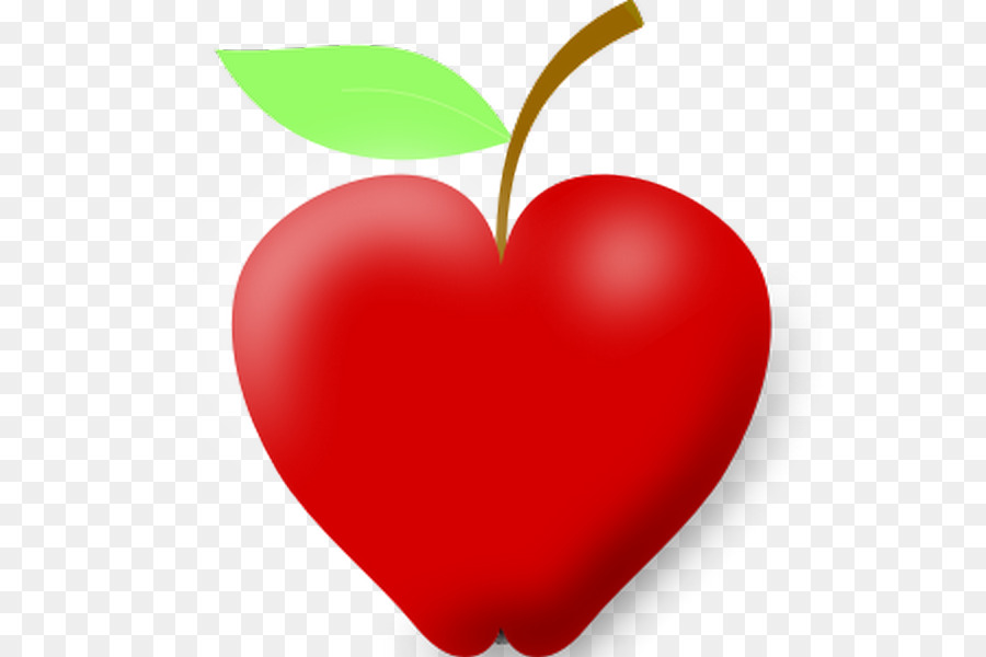 яблоко，сердце PNG