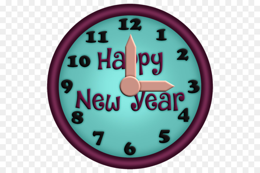 Часы，Новый год PNG