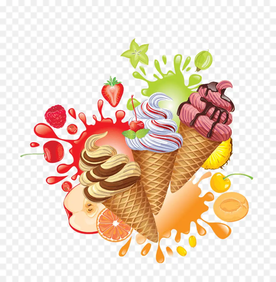 Мороженое，Рисунок PNG