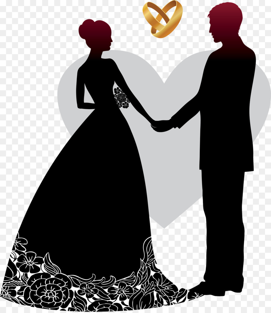 Силуэт свадебный свадебный жениха и невесты