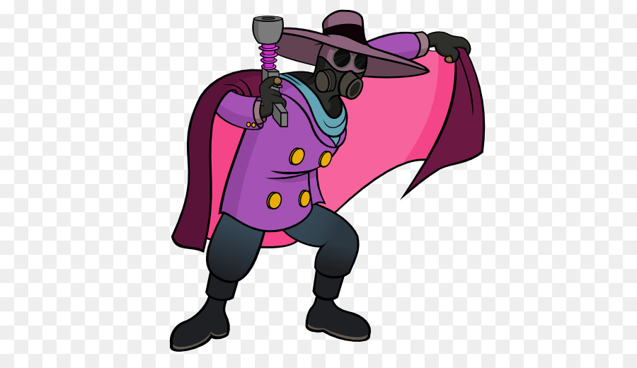 супергерой，фиолетовый PNG