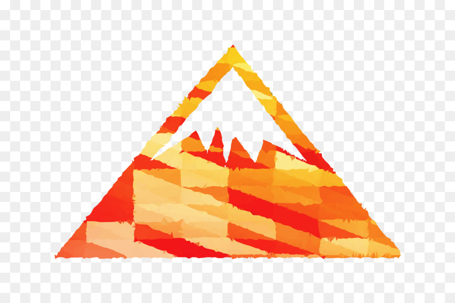 треугольник，оранжевый са PNG