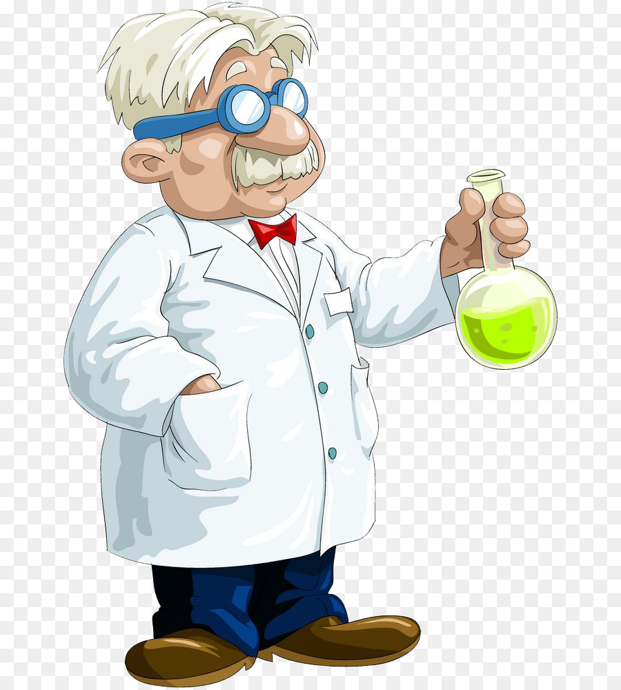 Профессор ученый на белом фоне