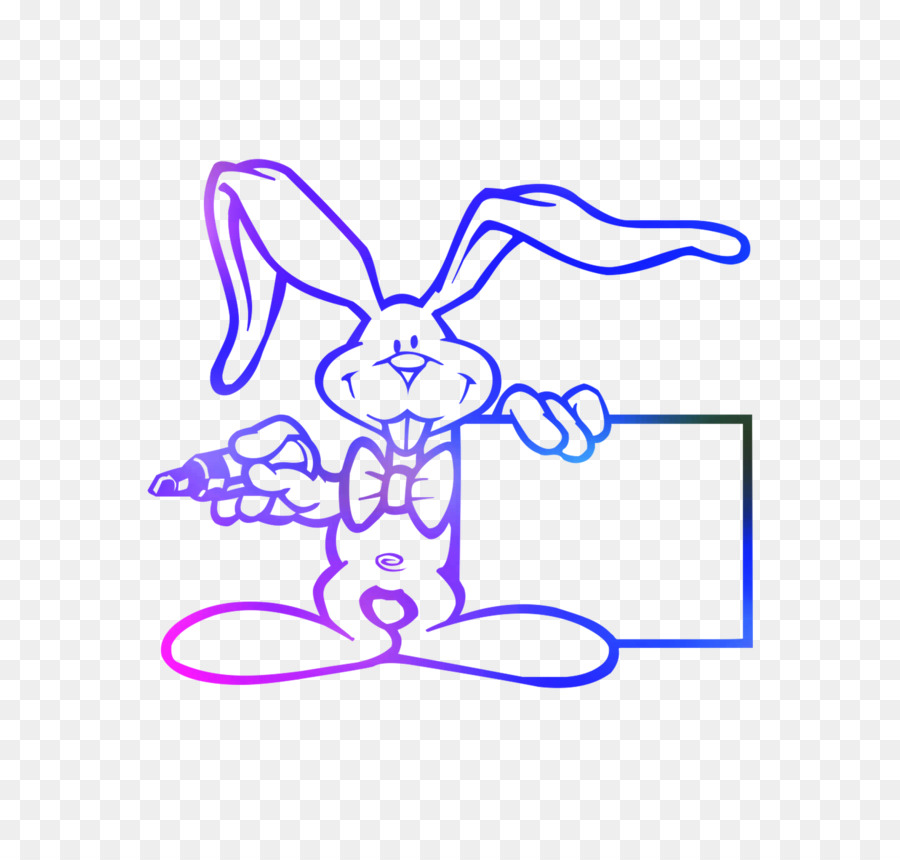 Пасхальный Кролик，книжка раскраска PNG