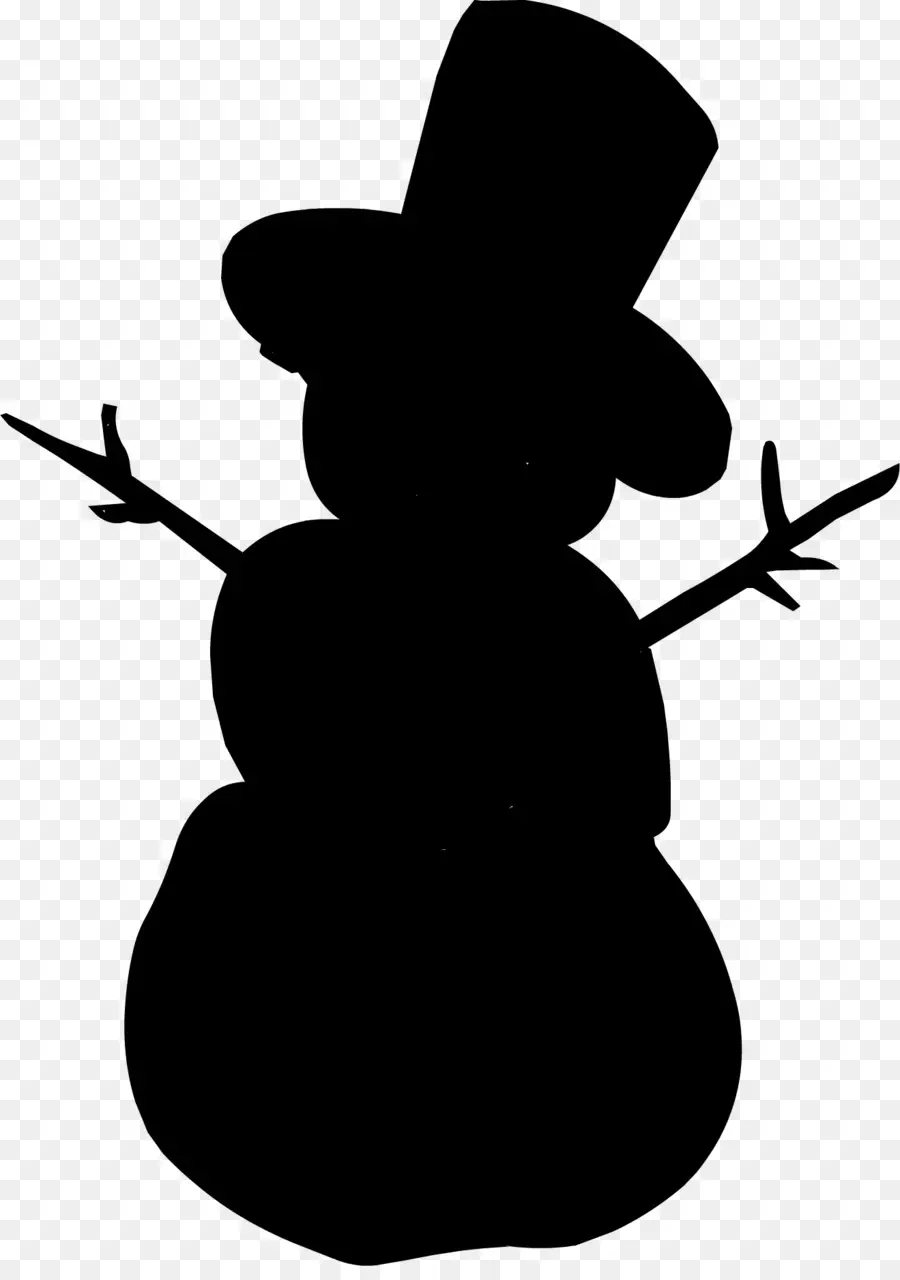 Снеговик，силуэт PNG