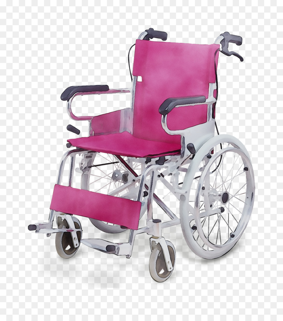 Розовая коляска для инвалидов