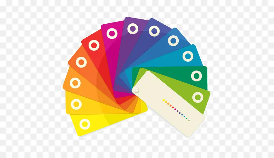Цветная диаграмма，цветовое колесо PNG