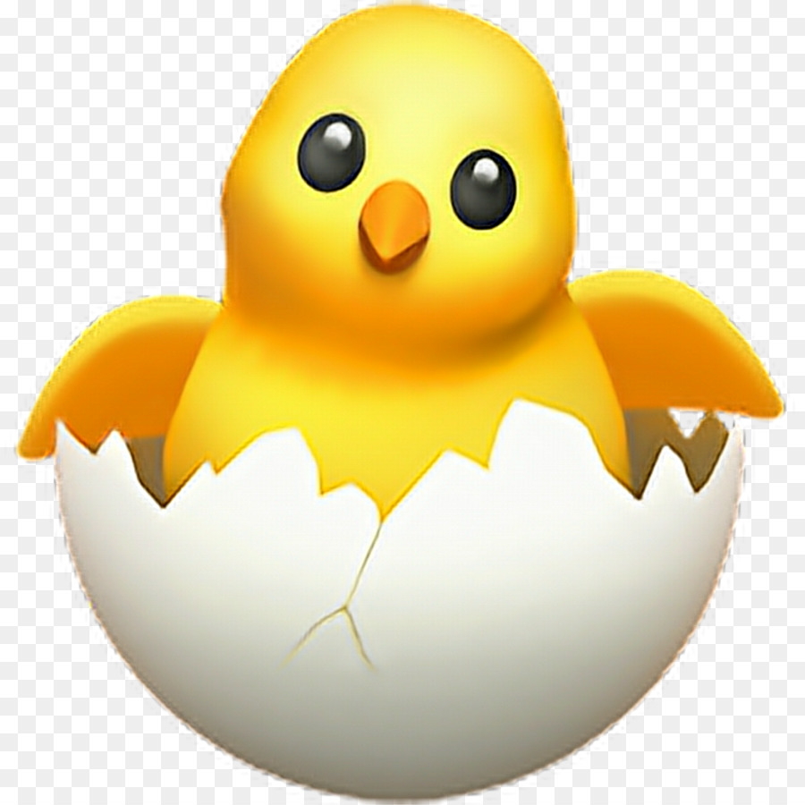 Эмодзи цыпленок в яйце