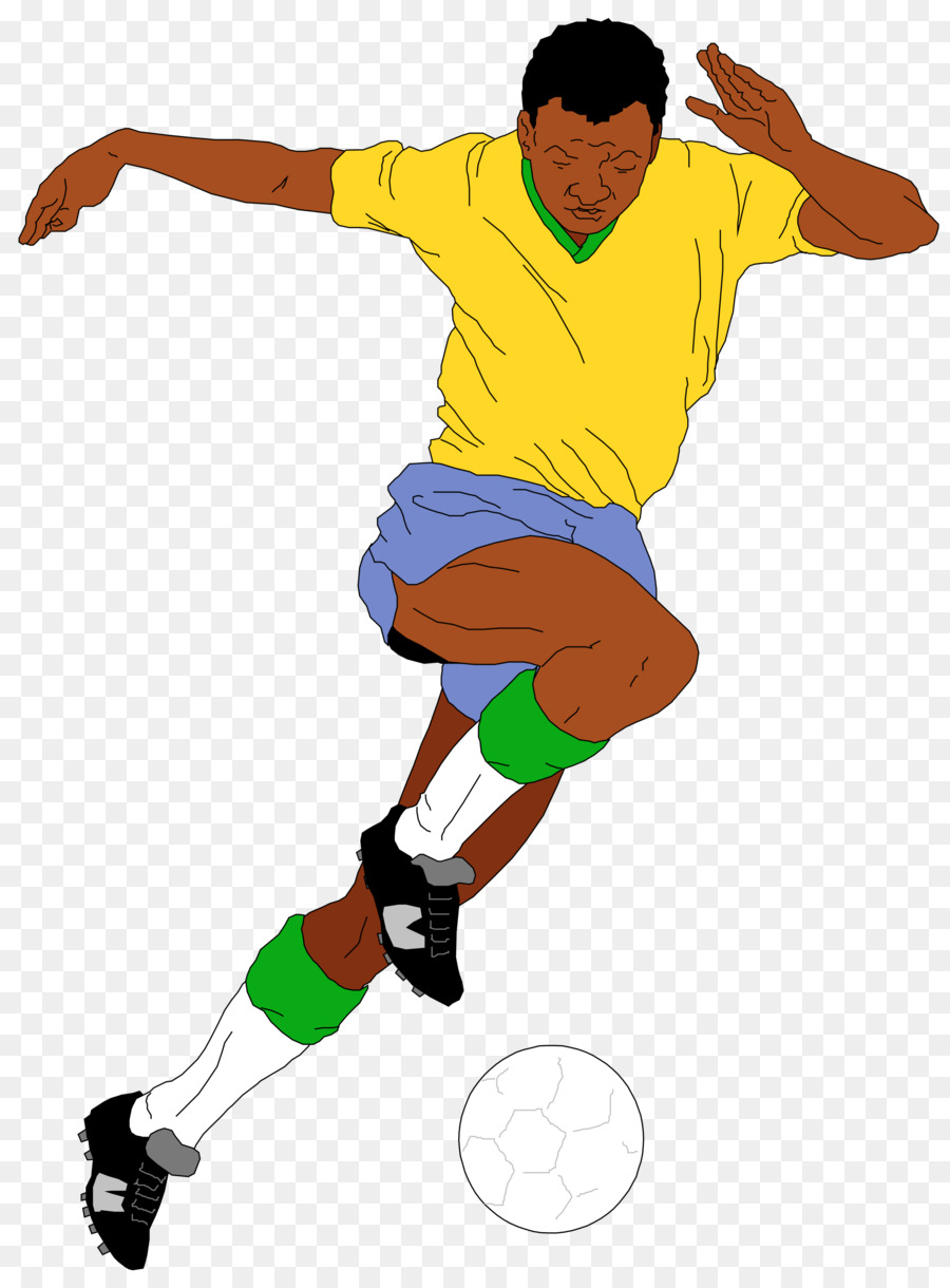 Футболист рисунок цветной
