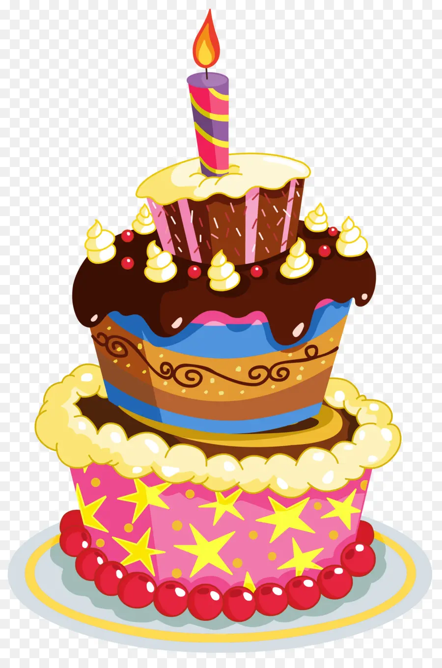 Торт на день рождения，торт PNG