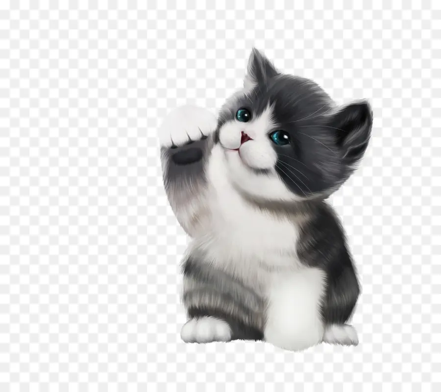 Размахивая котом，кот PNG