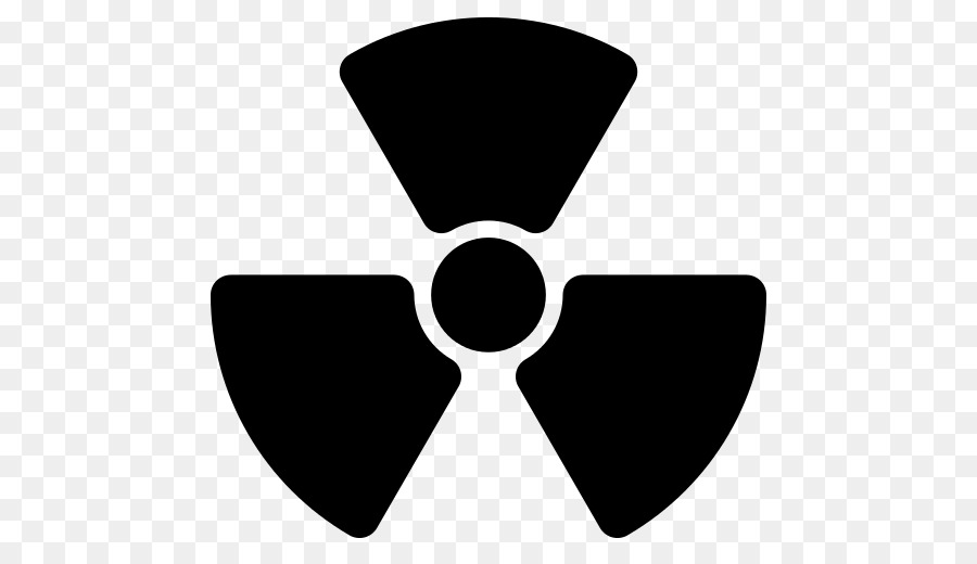Значок радиации. Ядерный значок.