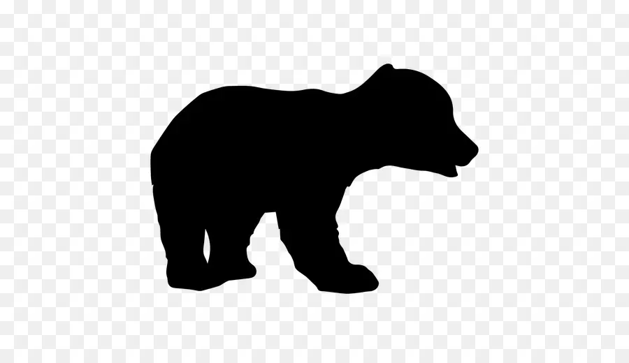 медведь，силуэт PNG