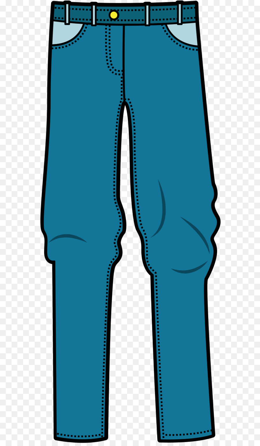 джинсы，синий электрик PNG
