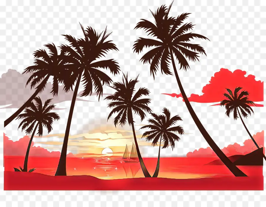 пальмы，Обои Для Рабочего Стола PNG