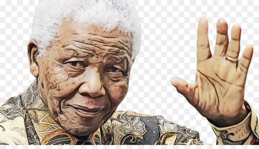 Нельсон Мандела，большой палец PNG