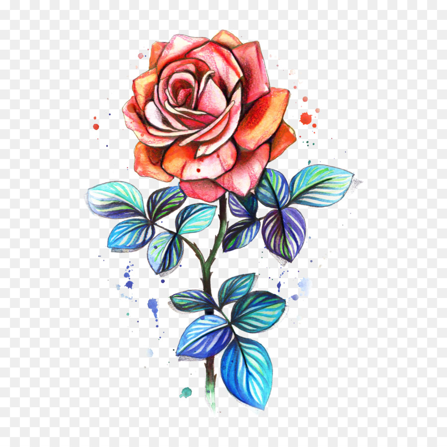 татуировки，цветочный дизайн PNG