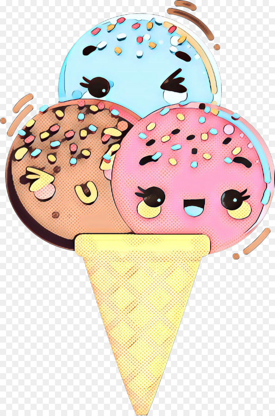 Мороженое，Ice Cream Cones PNG