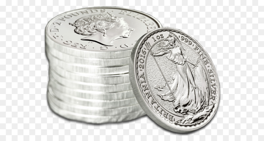 серебряная монета，Британия PNG