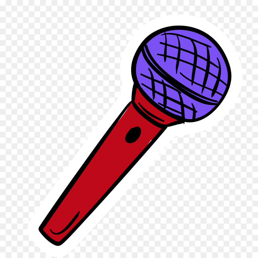 Микрофон нарисованный