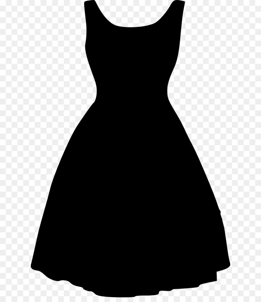 Маленькое черно белое платье