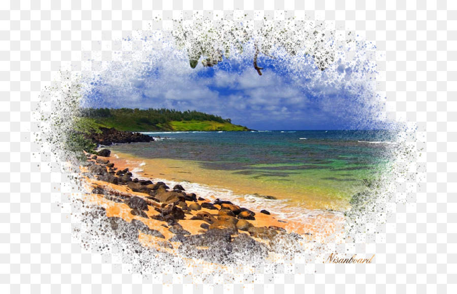 Гавайские Пляжи，Молоа Бэй PNG