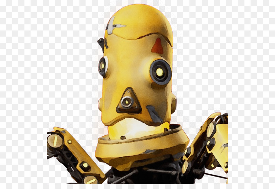 робот，желтый PNG