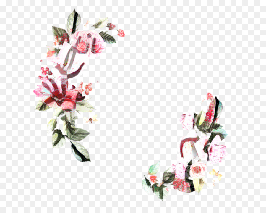 цветочный дизайн，срезанные цветы PNG