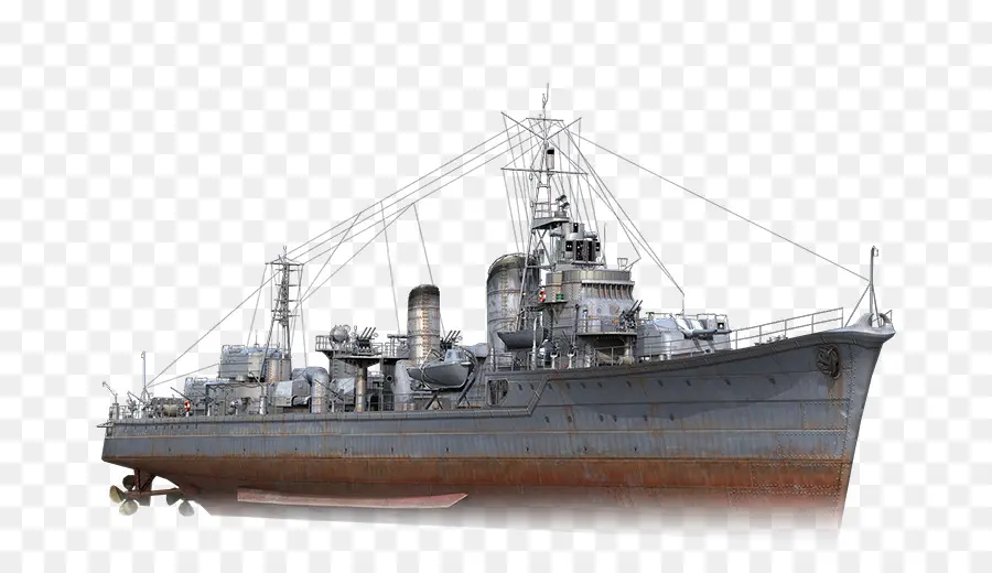 мир боевых кораблей，эсминец PNG