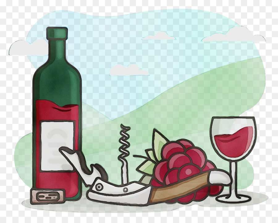 Красное Вино，стеклянная бутылка PNG