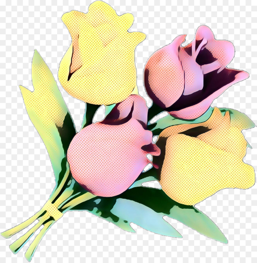 срезанные цветы，желтый PNG