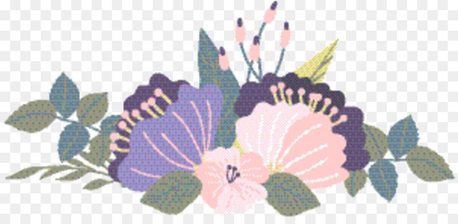 цветочный дизайн，срезанные цветы PNG